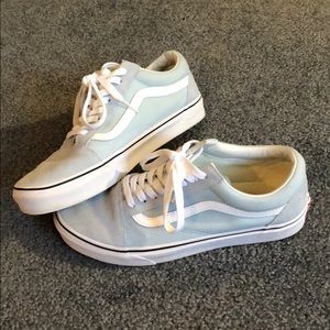 Light blue vans size 8.5 women’s